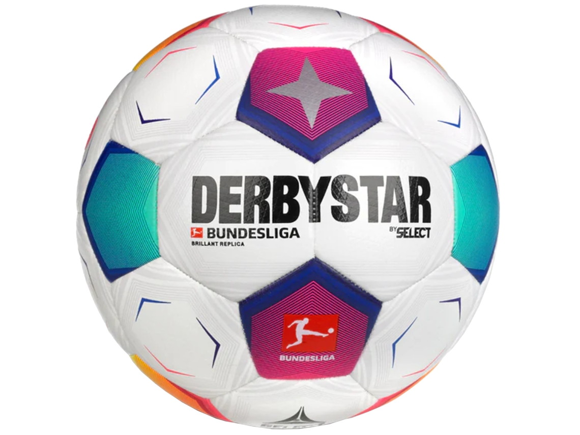 Pelota de Fútbol vBundesliga Brillant Replica v23 FIFA Basic Ball 162008C, unisexo (blanco - 5 EU) DERBYSTAR