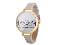 Reloj De Pulsera Analógico De Aleación Con Movimiento De Cuarzo Para Parejas, Diseño Elegante E Informal.