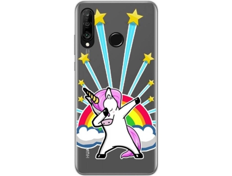Carcasa Huawei P30 Lite TUMUNDOSMARTPHONE Unicornio Multicolor