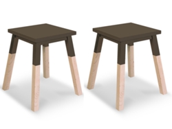 Banco MON PETIT MEUBLE FRANÇAIS de Madeira Maciça Assento 35 cm (2 unidades)