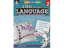 Libro 180 Days of Language for Second Grade de Christine Dugan (Inglés)