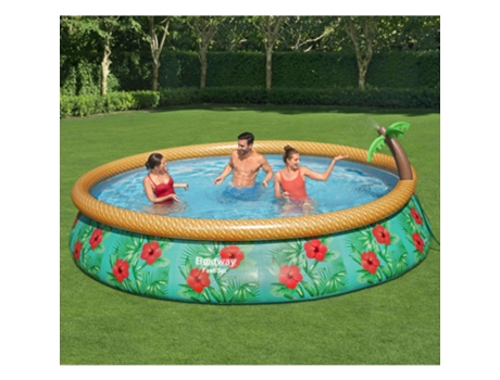 Piscina Hinchable Fast Set Serie Paradise Palms 457X84 cm BESTWAY