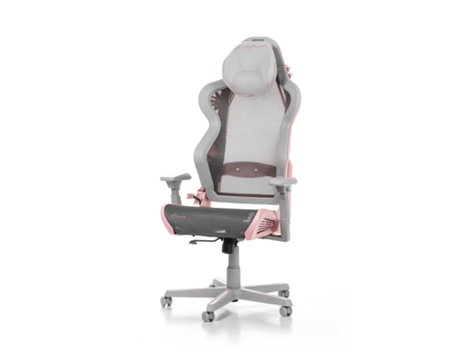 Silla DX RACER Air R1S-Gpg (Até 150 kg - Elevador a Gas Clase 4 - Rosa y Gris)