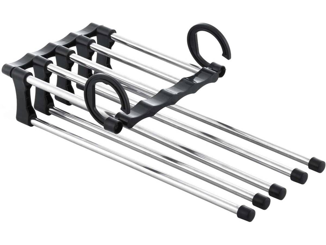 Percha de Pantalones ESTORE Hanglite (Plastico y Acero Inoxidable - 47x18x6 cm)