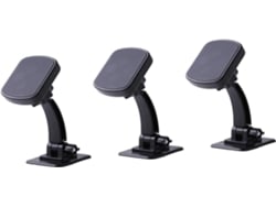 Conjunto De 3 Suportes Para Celular Para Carro, Em Material Abs Polido.
