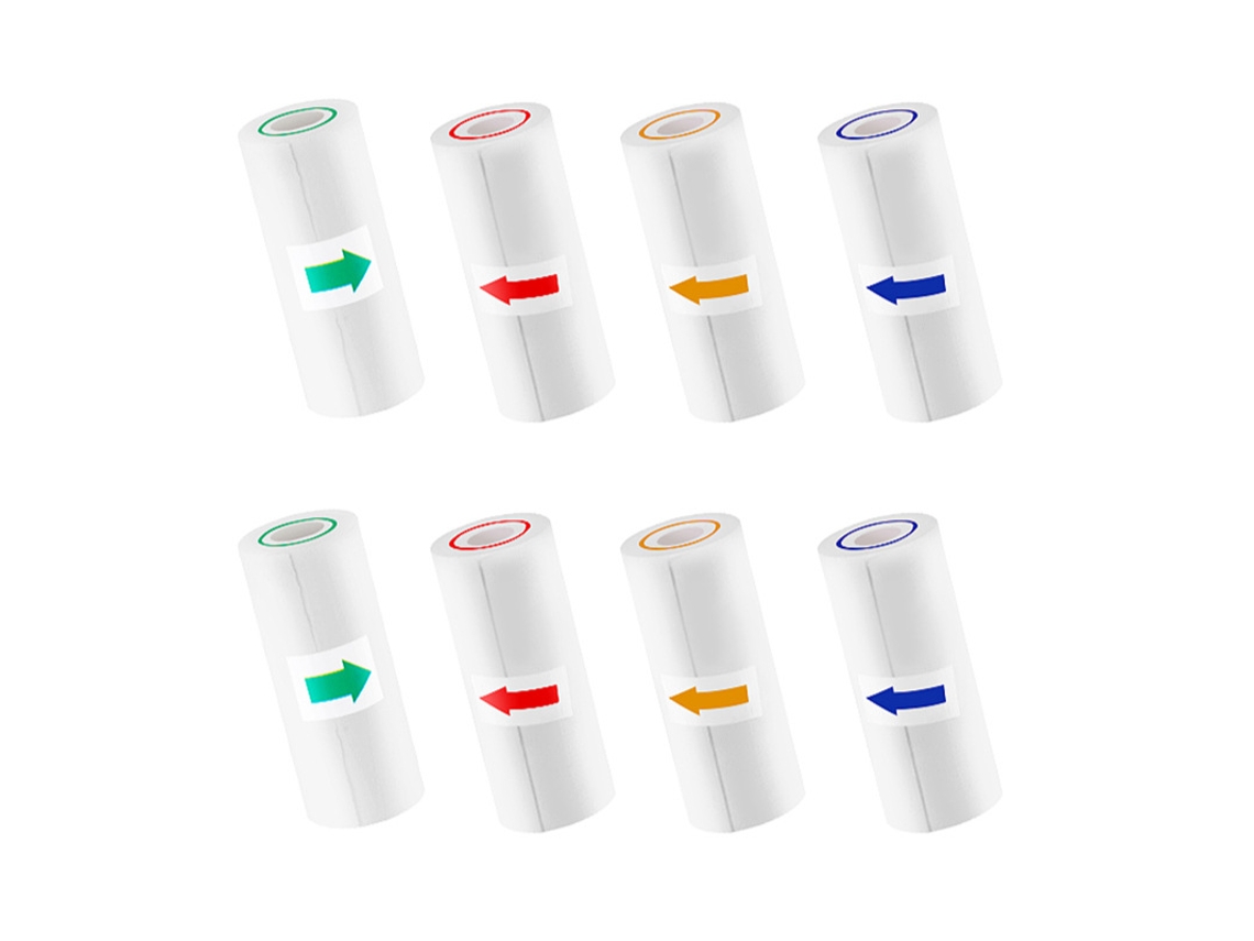 Papel fotográfico a color para impresión, 8 rollos SZIQIQI