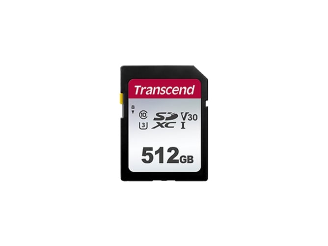 Tarjeta de Memoria SDXC TRANSCEND TS512GSDC300S (512 GB - 95 MB/s)