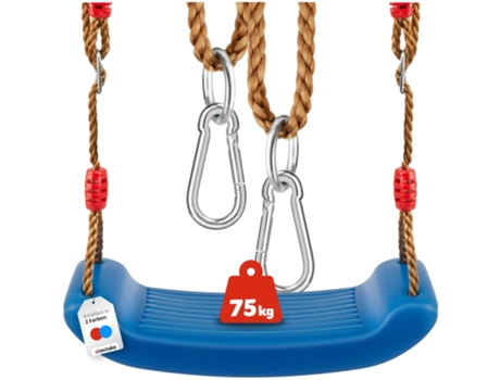 Columpio de tabla con cuerdas Swifty, antideslizante y ajustable en altura TECTAKE