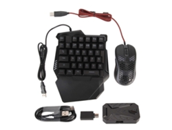 Convertidor de teclado y ratón para juegos, diseño silencioso, plug and play, compatible con PS4, Xbox One y Switch. Facpoet.
