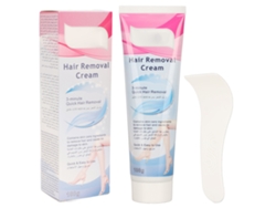 Creme depilatório seguro e indolor para todo o corpo, 100ml (3,5oz), ideal para lábios, axilas e área íntima.