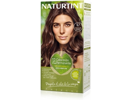 Tinte para el Pelo NATURTINT Chocolate Intenso 5,7 (1 unidad - Marrón)