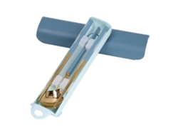 Juego de cubiertos reutilizables de acero inoxidable con estuche, ideal para viajes, acampadas y como regalo | Sin marca