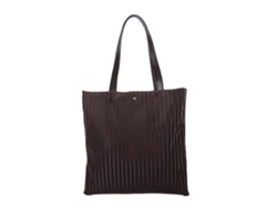 Bolso retro de piel sintética, bolso de mano plisado vintage, bolso de hombro ligero, marrón Lalamoli