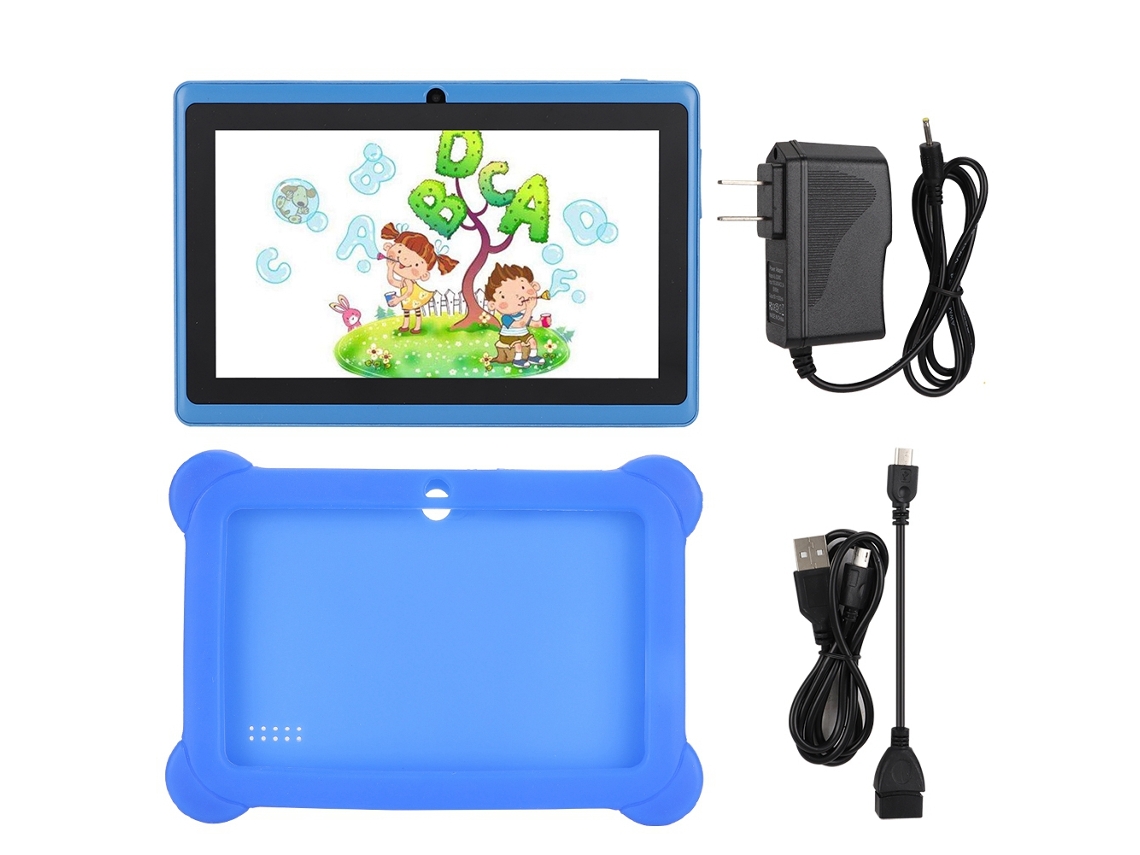 Tableta de aprendizaje Mini HD 7 con 8 GB, Wi-Fi, Android, color azul claro dorado