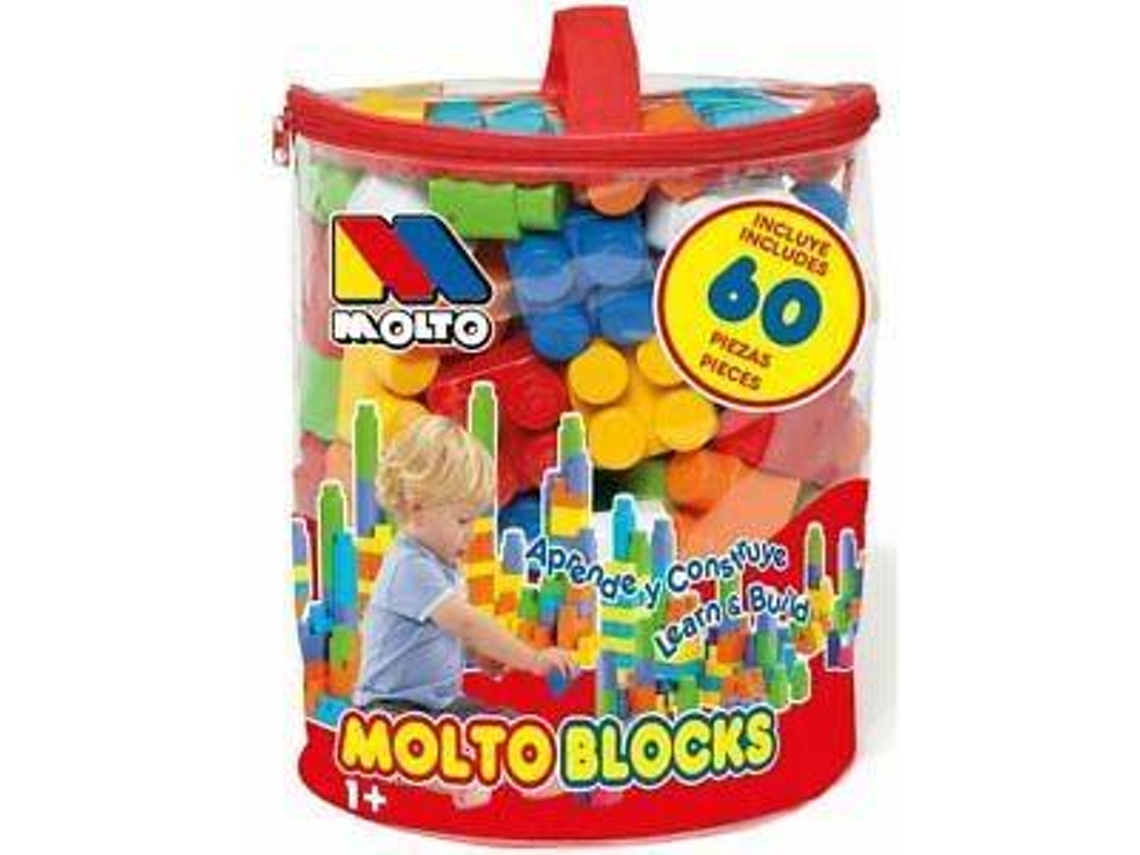 Blocs de Construcción MOLTO Boursa Blocos 60 Pcs (Edad Mínima: 1 Año - 60 Piezas)