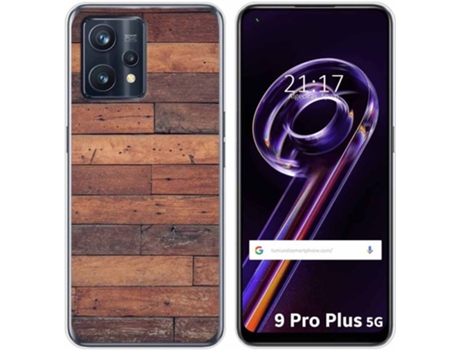 Carcasa para Realme 9 Pro Plus 5G TUMUNDOSMARTPHONE Dibujos Madera 03 Multicolor