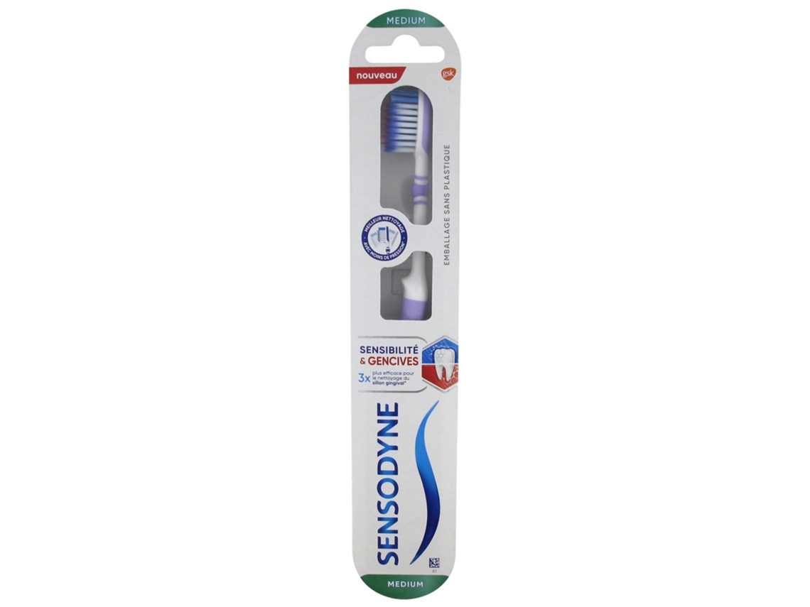 Cepillo de Dientes Sensibilidad Y Encías Medio Color: Orquídea SENSODYNE