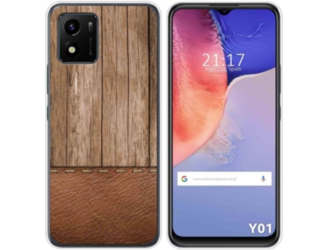 Carcasa Vivo Y01 TUMUNDOSMARTPHONE Dibujos Madera 09 Multicolor