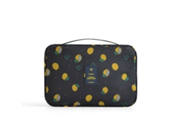 Bolso elegante para mujer, de gran capacidad y con gancho para colgar, neceser de viaje, diseño portátil, fácil de limpiar.