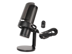 Micrófono Usb Profesional Plug And Play Con Reducción De Ruido E Iluminación Rgb Para Retransmisiones En Directo Y Monitorización.
