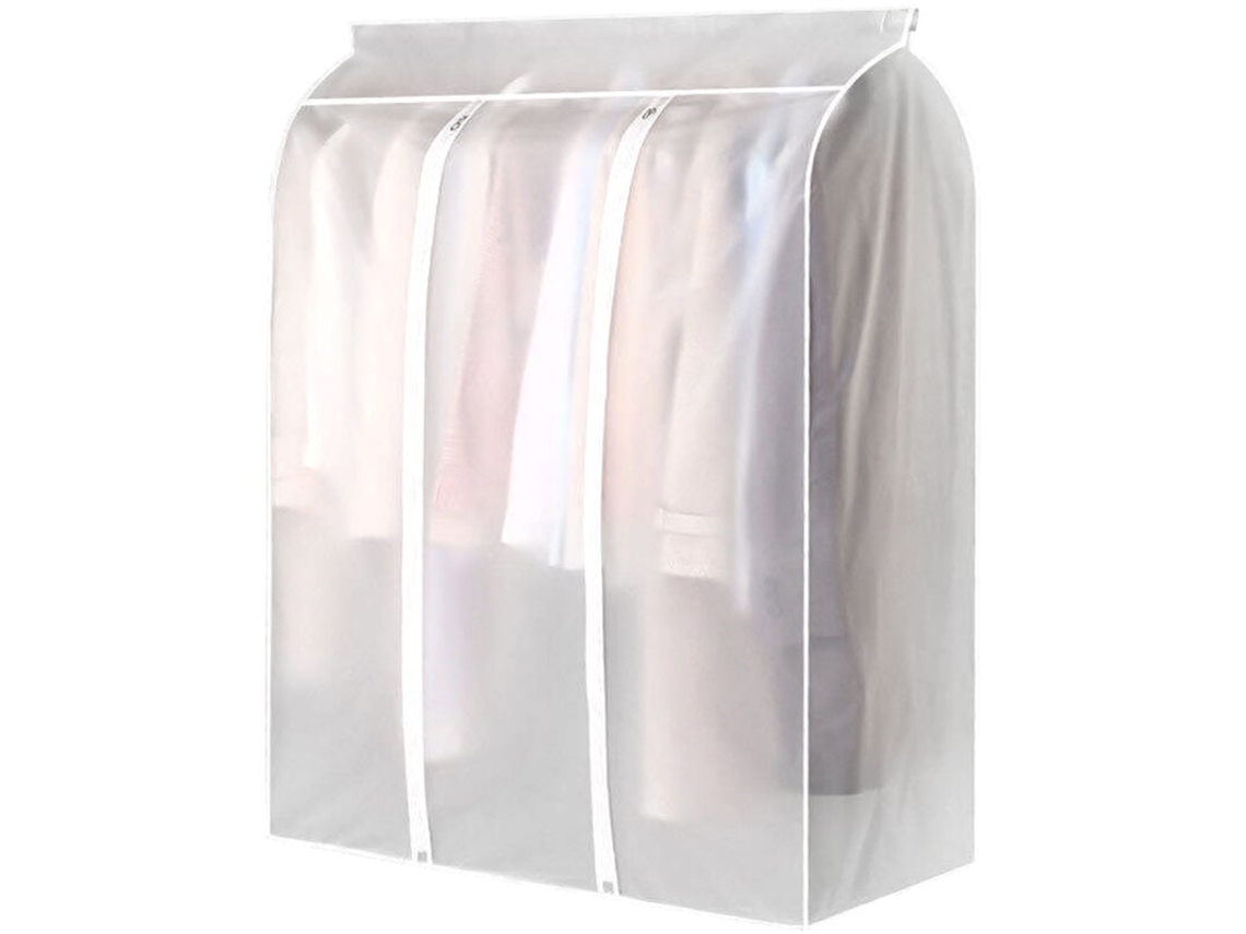 Bolsa para ropa translúcida de gran capacidad, 50 x 100 x