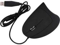 Ratón Vertical Usb Con Cable Para Zurdos, 1600 Dpi, 6 Botones, Seguimiento Óptico.