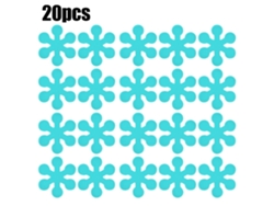 20 pegatinas antideslizantes para ducha de baño, color azul Jortmrd
