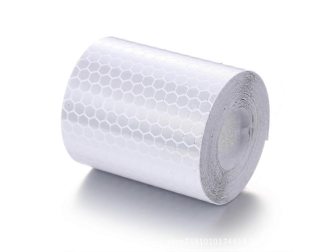 Cinta Reflectiva 3m X 50mm Impermeable Autoadhesiva De Alta Intensidad Pegatinas De Advertencia Para Seguridad 1 Pieza Blanca