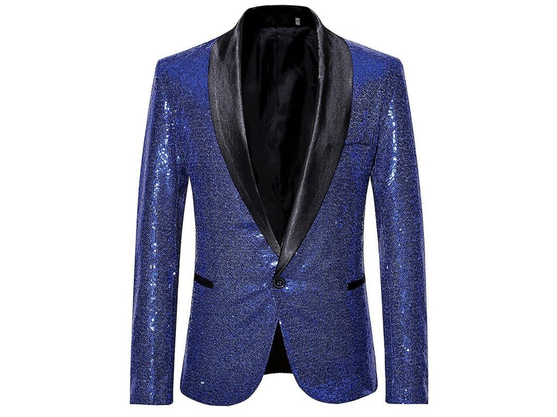 2026-chaqueta De Traje Con Strass Para Hombre Mystdiy Con Un Botón Para Boda Fiesta Cena Primavera Otoño