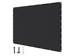 Malla Sombra Negra 90 Bloqueo Solar 244x366cm Resistente HDPE para Jardines, Patios y Piscinas Tekmaquinas