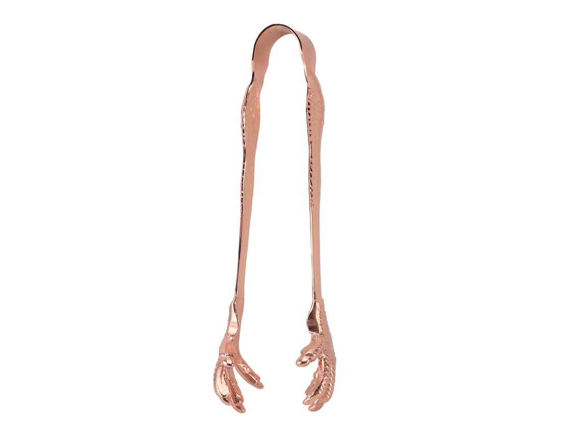 Pinzas Para Hielo Eagle Claw De Acero Inoxidable Pulido A Mano, Con Revestimiento De Cobre, Para Uso En Bares Y En El Hogar.