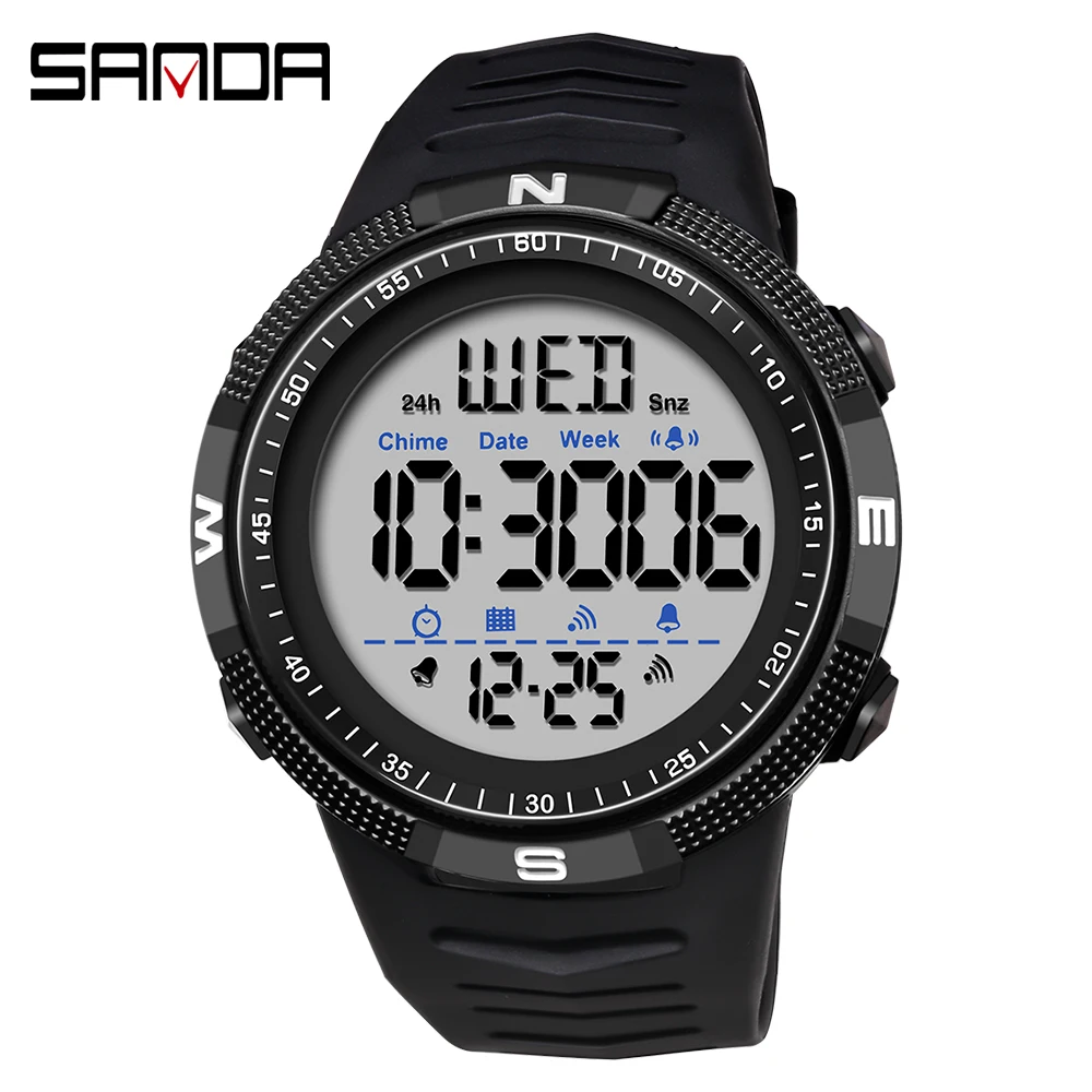 Reloj Deportivo Militar (esfera Blanca), Reloj De Pulsera Digital De Moda Para Hombre, Resistente A Los Golpes.