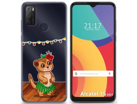 Carcasa Alcatel 1S 2021 / 3L 2021 TUMUNDOSMARTPHONE Dibujos Transparente Multicolor
