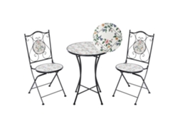 Conjunto Bistro Beliani Collio de hierro negro 60x60x75