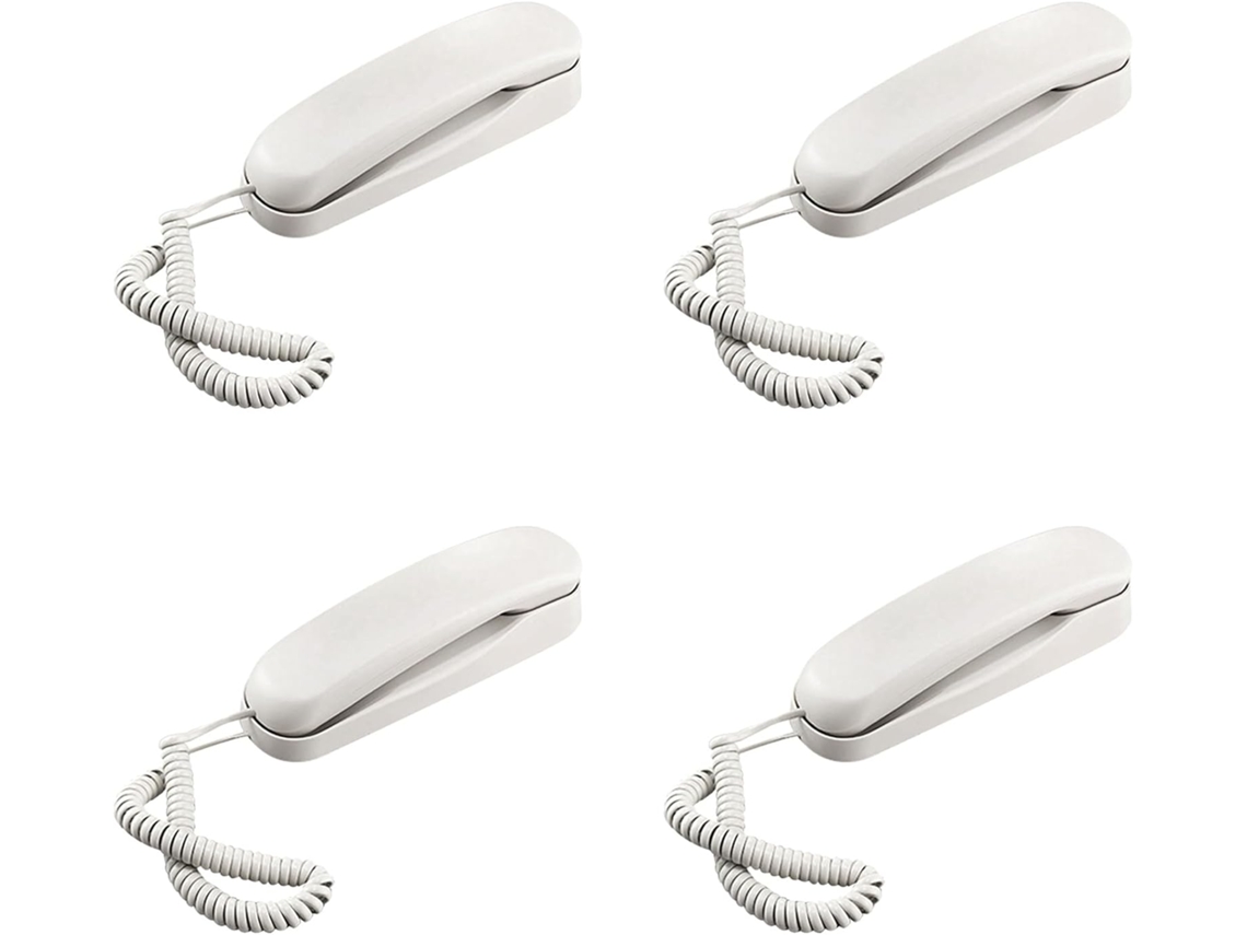 4 Teléfonos De Pared Con Cable, Estilo Hotel, Adecuados Para Baño/escuela/oficina