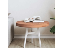 Tablero de mesa | Tablero de escritorio | Superficie de mesa redonda Ø50x4 cm Madera maciza de haya