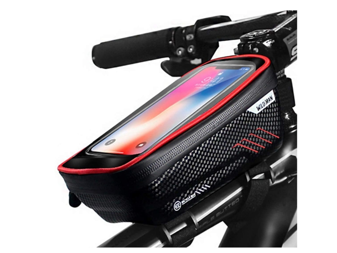 Bolsa de bicicleta con marco impermeable tubo superior bicicleta soporte para teléfono celular bolsas de marco de bicicleta YEMAESRE pantalla