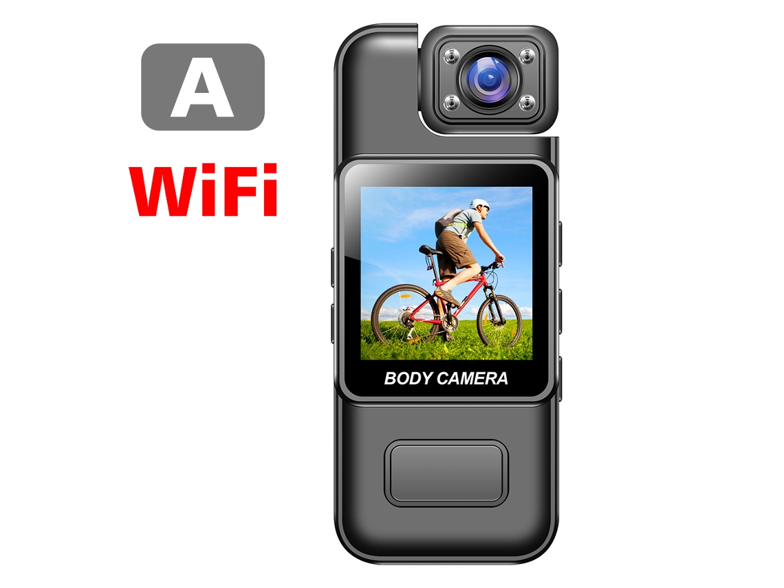Mini Cámara Policial Portátil 4k Wifi Ultra Hd Con Visión Nocturna Infrarroja (sin Wi-fi)