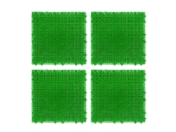 Césped artificial entrelazado suave para piscina y jardín