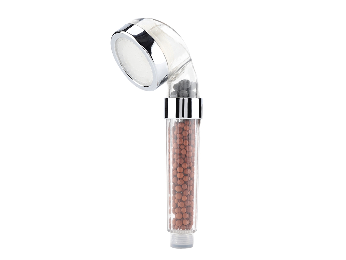 Cabezal de ducha de mano LED con partículas de aniones, accionado por agua