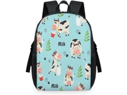 Mochila Tropicallife Estampado Vaca Para Niños Niñas Hombres Mujeres Multiusos Mochila Escolar Informal Por
