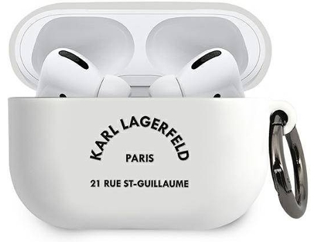 Carcasa Apple KARL LAGERFELD Airpods Pro Silicona Trasera Blanco