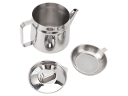 Recipiente De Acero Inoxidable 304 De 1,5 L Con Colador Para Almacenar Aceite En La Cocina.