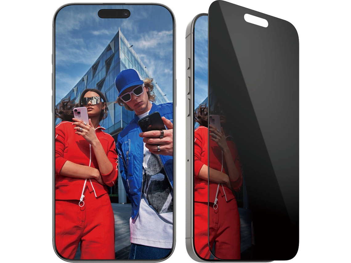 Protector de pantalla de cristal de privacidad PANZERGLASS para iPhone 16 Pro Max - Ajuste ultra ancho