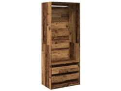 Armario de madera antigua MAISON EXCLUSIVE en derivados de la madera 80x50x200 cm