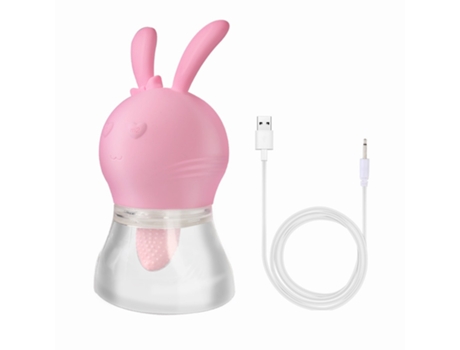 Vibrador de masaje de succión para lamer la lengua de frecuencia múltiple para mujeres (rosa) YIZHOOD