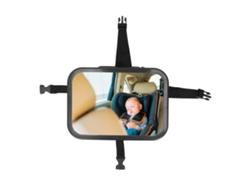 Espejo Retrovisor Para Bebé Para Interior De Coche Con Rotación De 360°, Correas Ajustables, Amplio Campo De Visión Y Resistente A Los Arañazos.