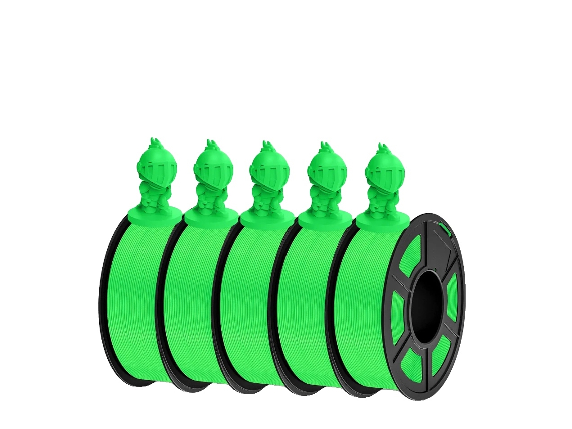 Filamento para impresora 3D, enrollado con precisión, material ecológico, PLA 5 OEM verde