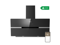 Ciarra Campana Extractor De Pared A+++ 90cm 650m³/h Boost Función Control Táctil/app Recirculación Con Filtros De Carbón (2 Piezas) 4 Modos Negro Aw9736fb