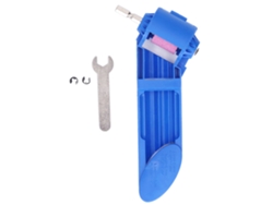 Afilador De Brocas De Corindón Portátil Con Rueda Pulidora Para Herramientas Eléctricas - Azul